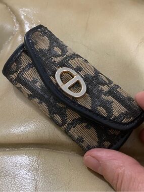 Vintage Dior Key Case Wallet Mini Trotter Logo Fair condition